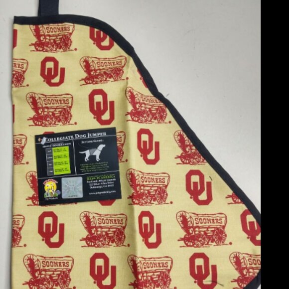 PET GOODS University of Oklahoma Sooners Collegiate Dog Jumper Size Large (J1) - Picture 1 of 6